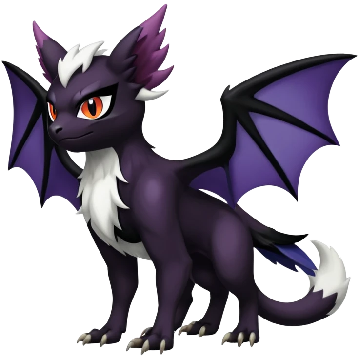 Litten-Absol-Noibat-Noivern-Hybrid (Full body) emoji