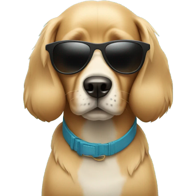 Dog with sunglasses  emoji