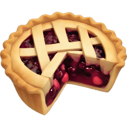 Aesthetic pie emoji
