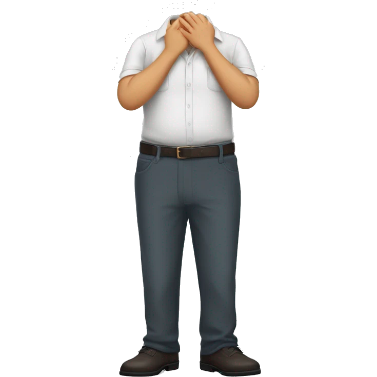 pantalón triste con esposas en las manos emoji
