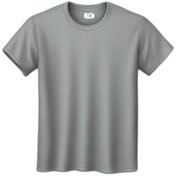 black round neck t-shirt emoji
