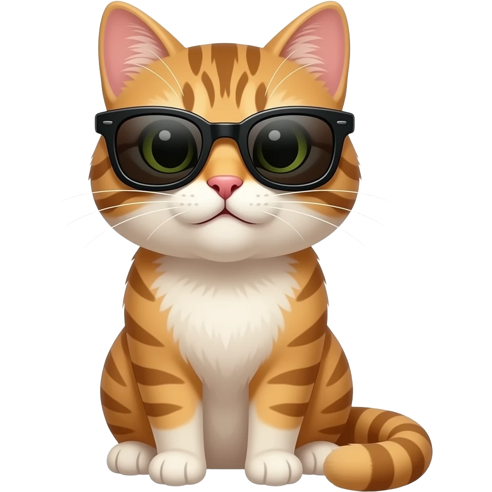 Cat wearing sunglasses emoji