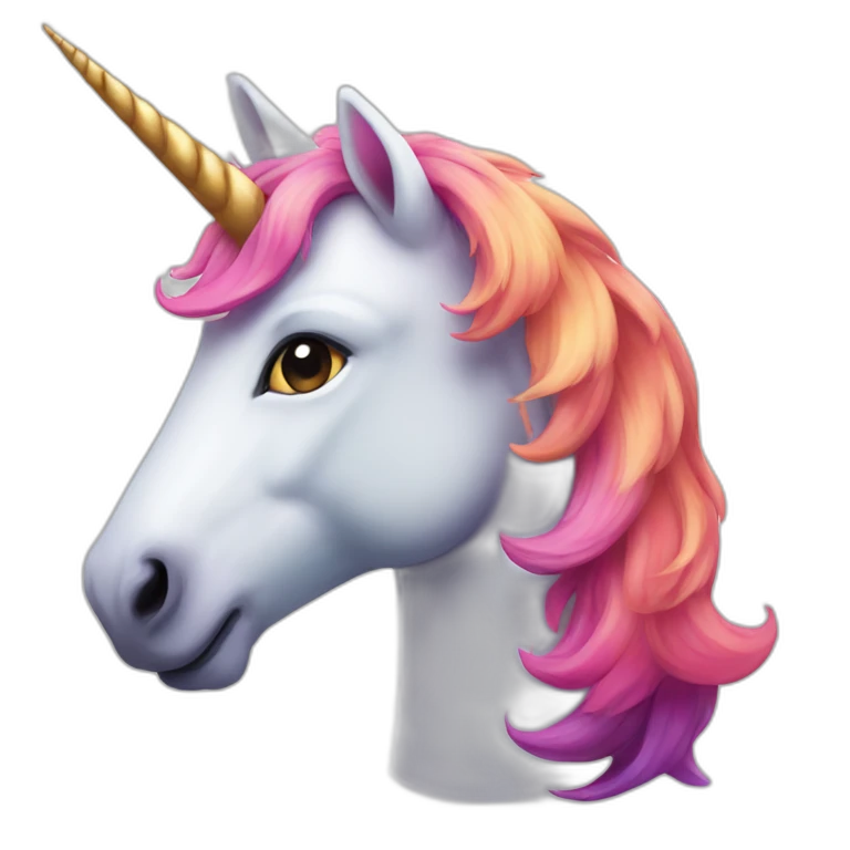 Colourful unicorn  emoji