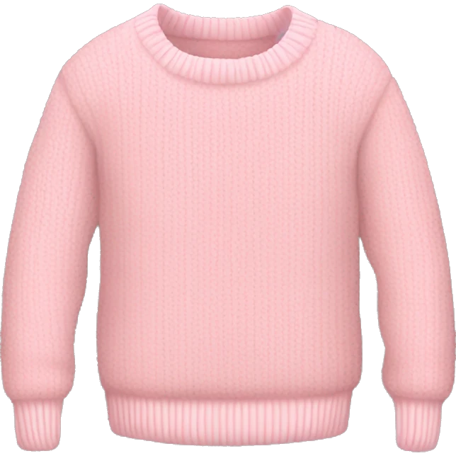 Soft pink sweater  emoji