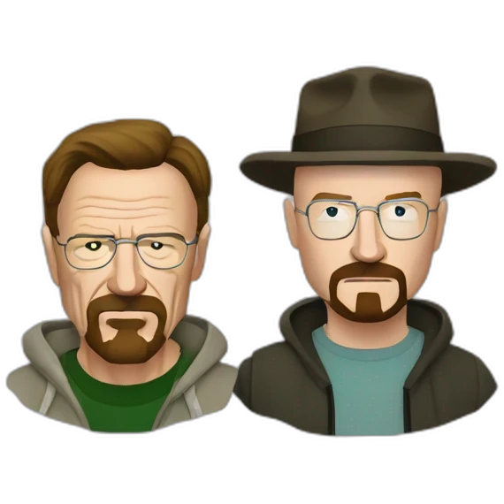 Walter White with Jesse Pinkman emoji