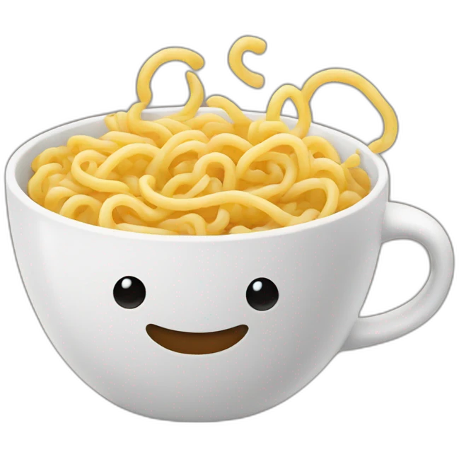 noodles but in a coffee mug emoji