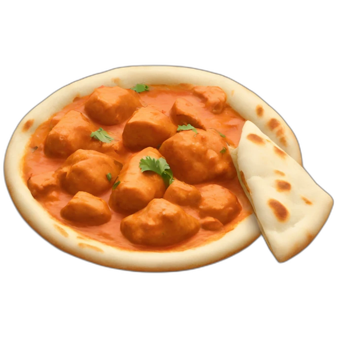 Butter chicken and naan emoji