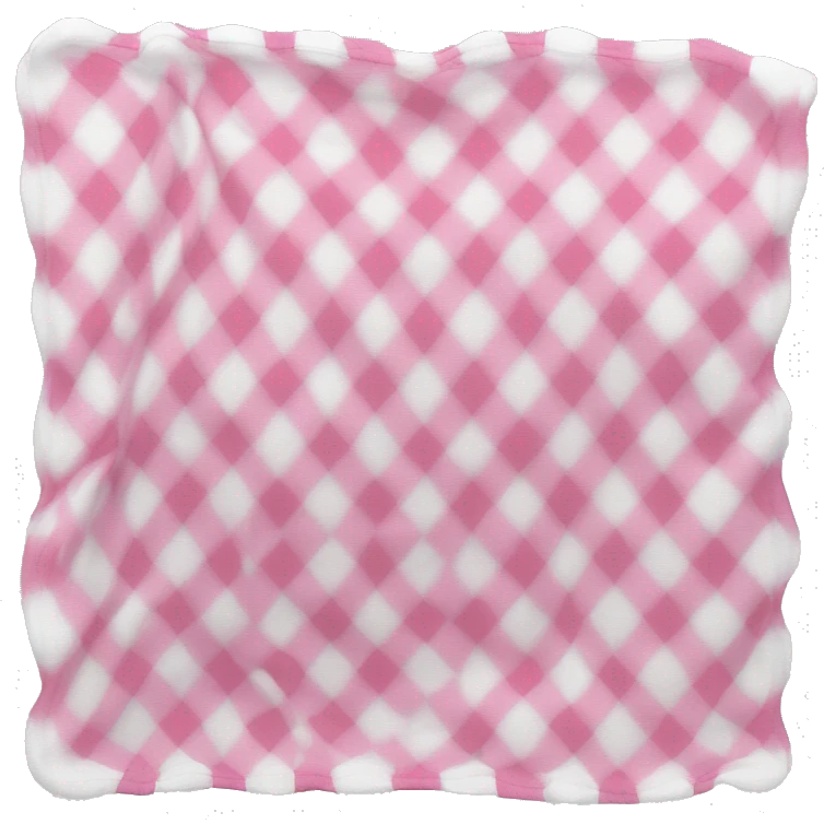Plad white and pink blanket folded  emoji