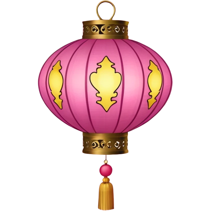 pink ornamented chinese lantern emoji