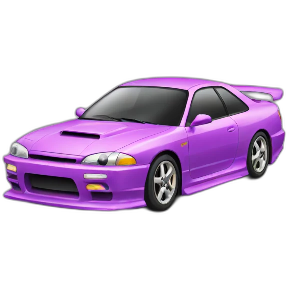 A car who drifting emoji