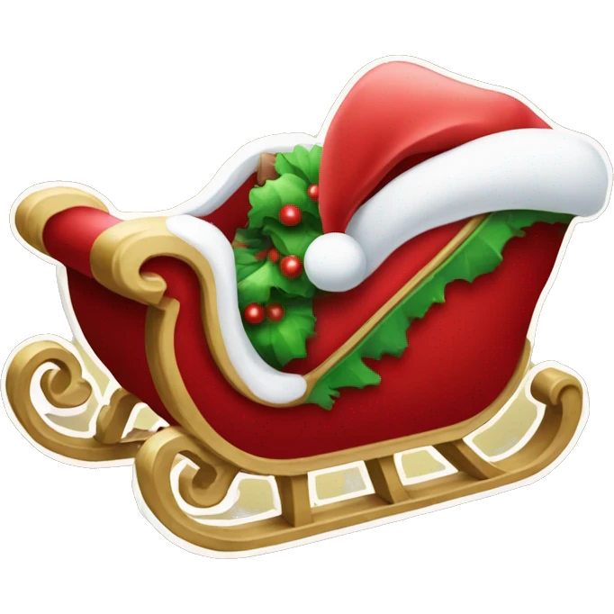 Santa’s sleigh  emoji