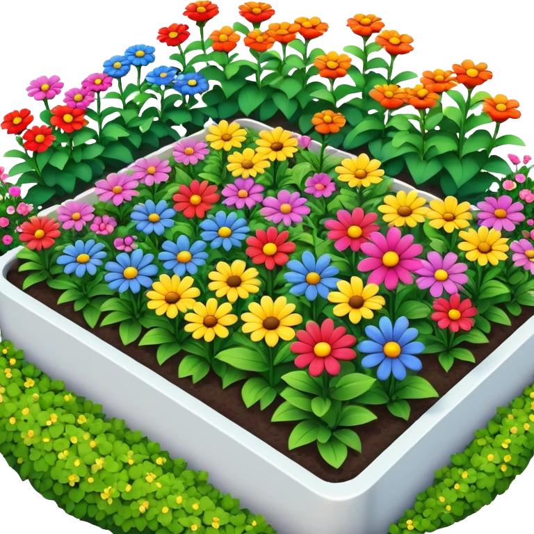 pretty flower bed emoji