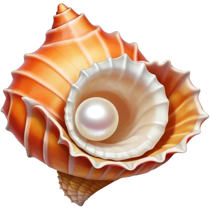 Concha de mar con perla  emoji