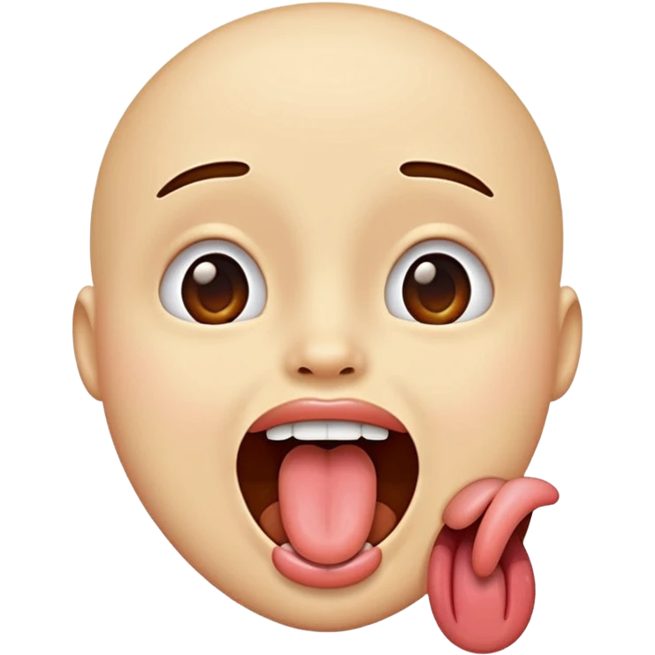 Sticking tongue out emoji