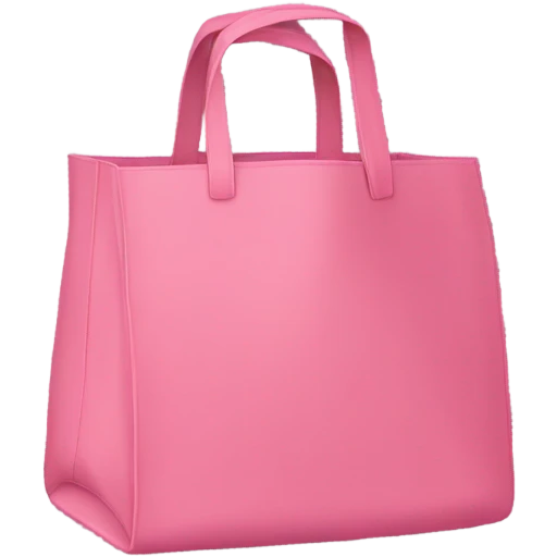 Pink tote emoji