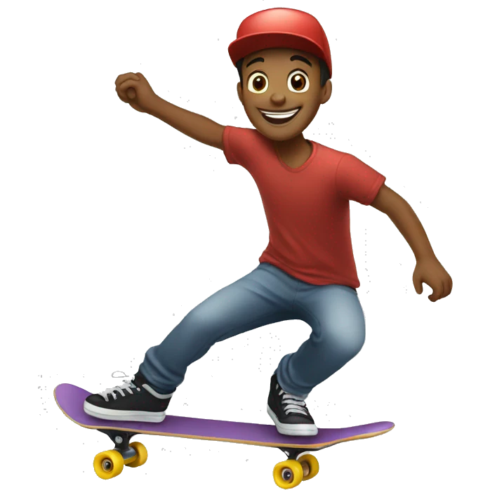 happy skater dude emoji