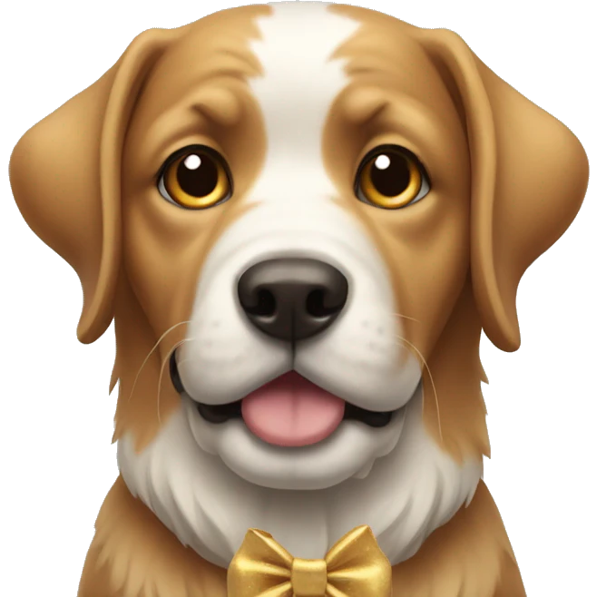 dog with a bow emoji