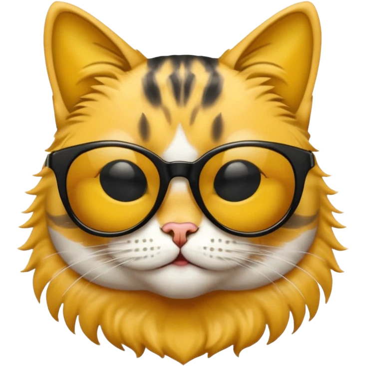 Güneş gözlüğü takan kedi emoji