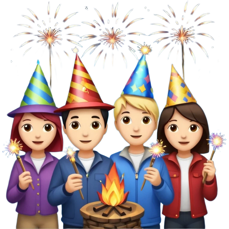 Bonfire Night with music emoji