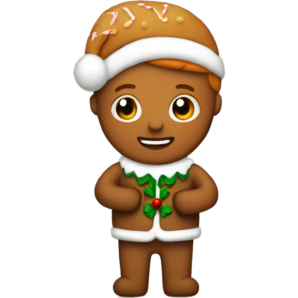 ginger bread christmas emoji