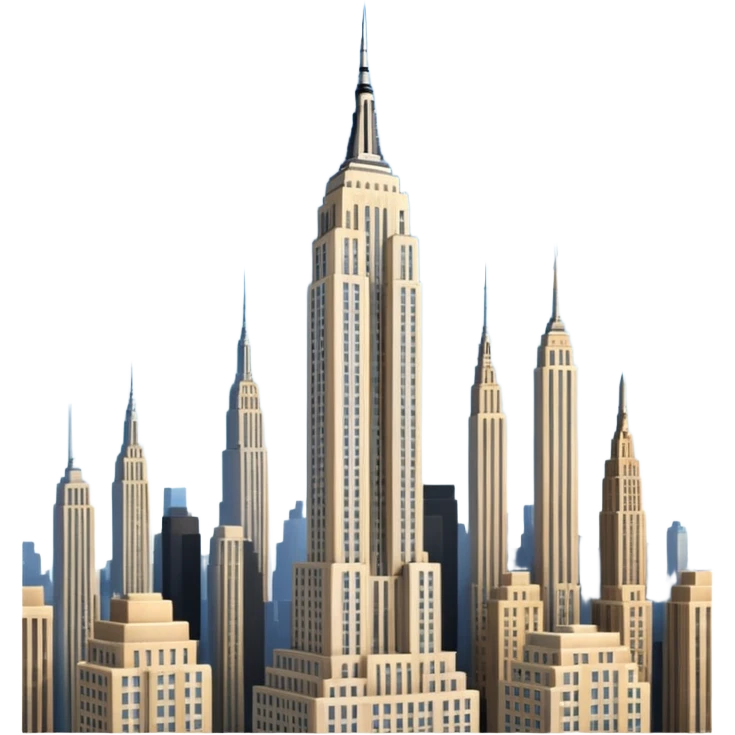 just the stand alone empire state building emoji