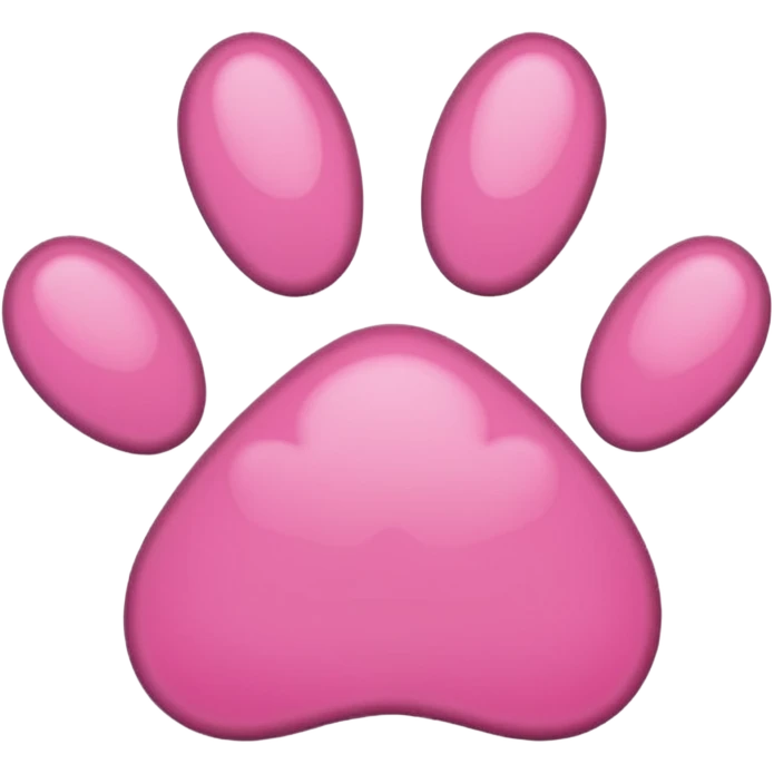 pink pawprint emoji