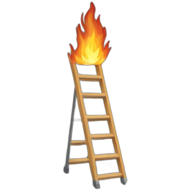 ladder fire emoji