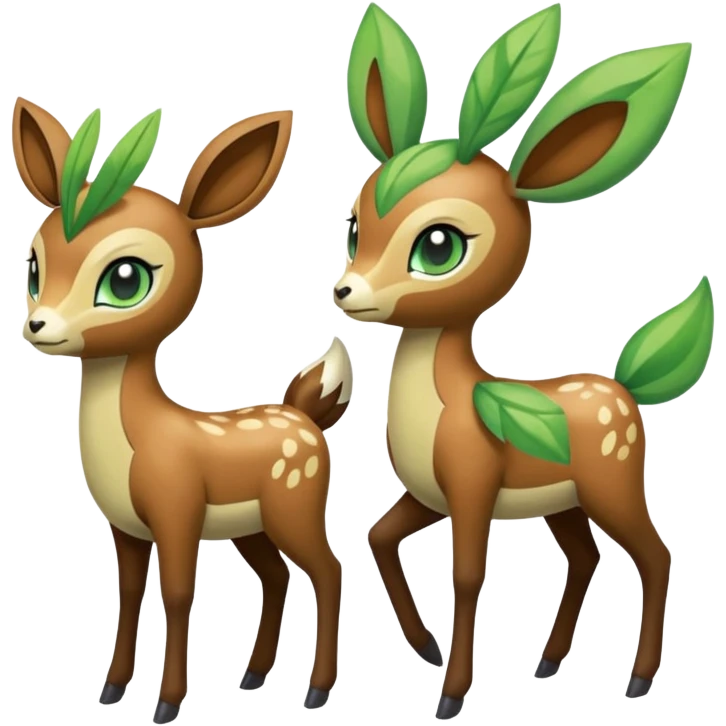 Meloetta-Sawsbuck-Virizion-Pokémon-Fakémon-creature emoji