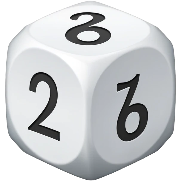 A dice with 12 sides emoji