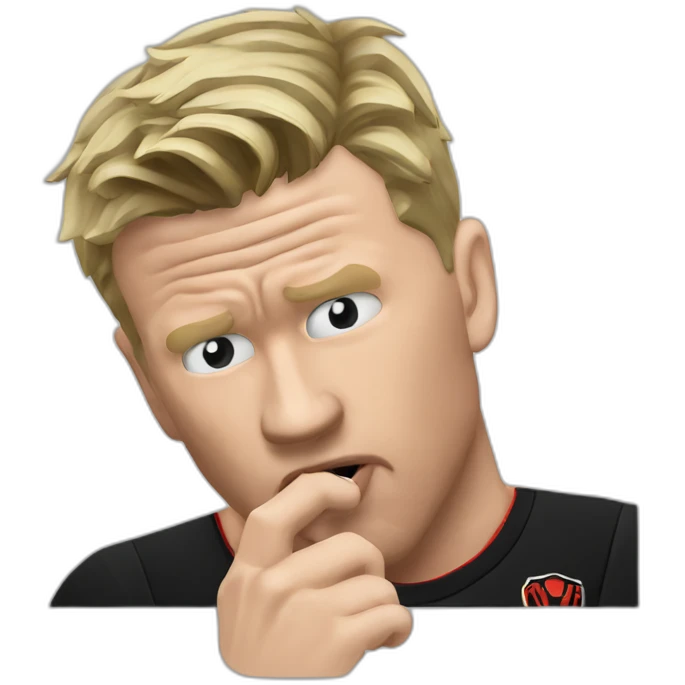Eddie Howe biting nails emoji