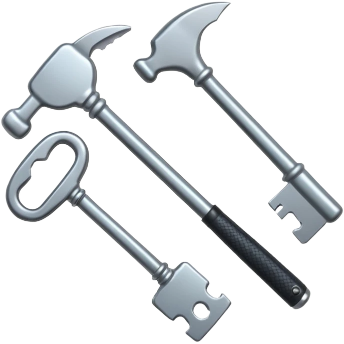 IT service with tools hammer and keys emoji