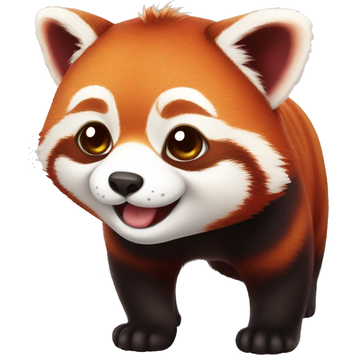 cute red panda  emoji