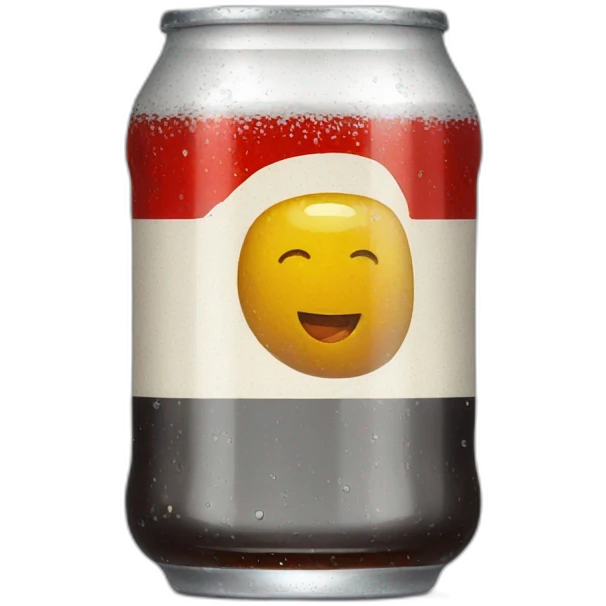 Vintage glass Diet coke emoji