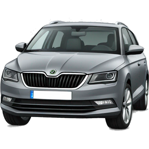 Grey skoda car emoji