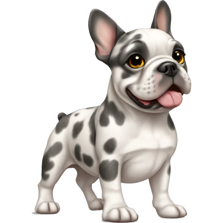french bulldog color merle emoji
