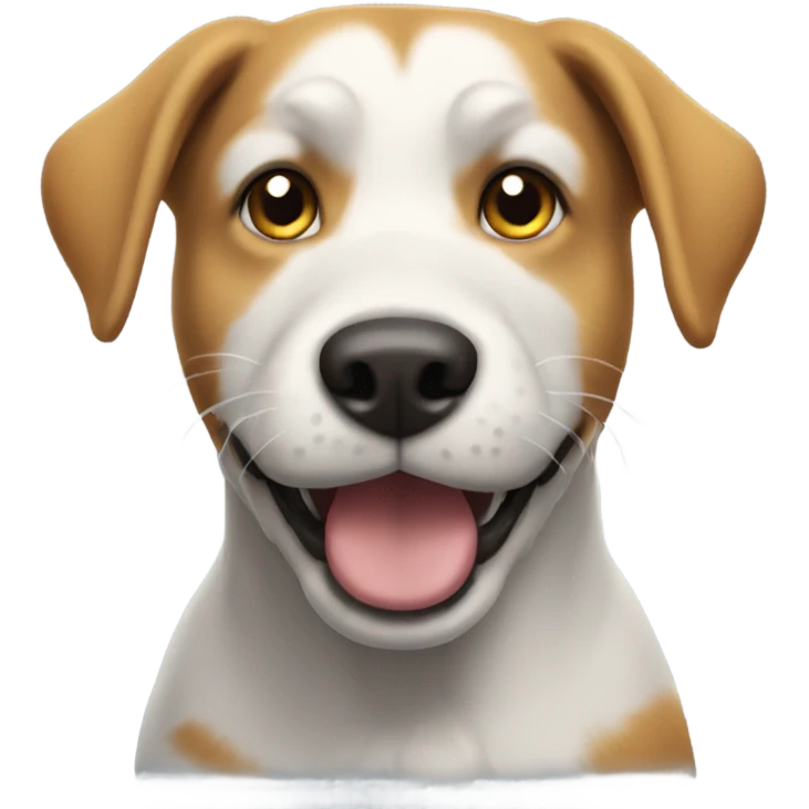Dog with zap emoji