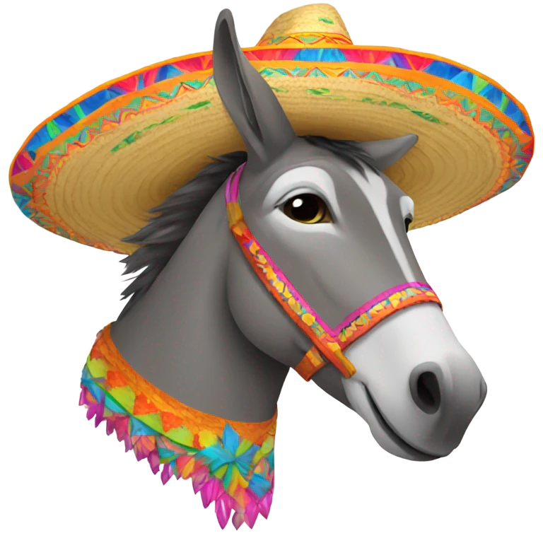 a donkey in a sombrero  emoji