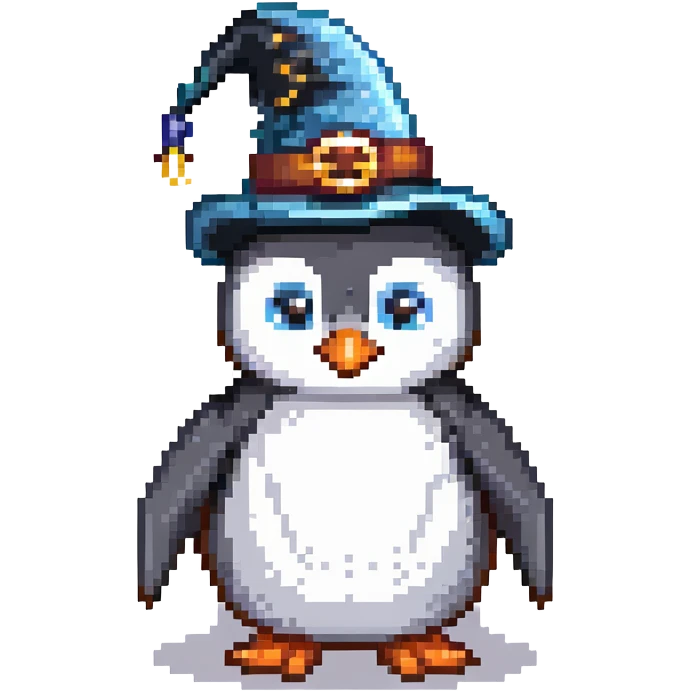 penguin wizard emoji