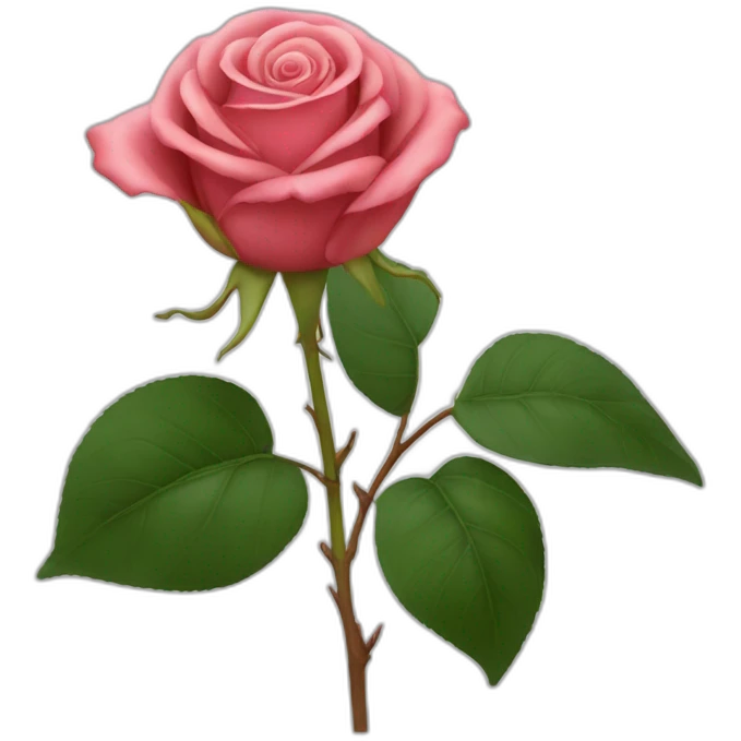 Rose sur caca emoji