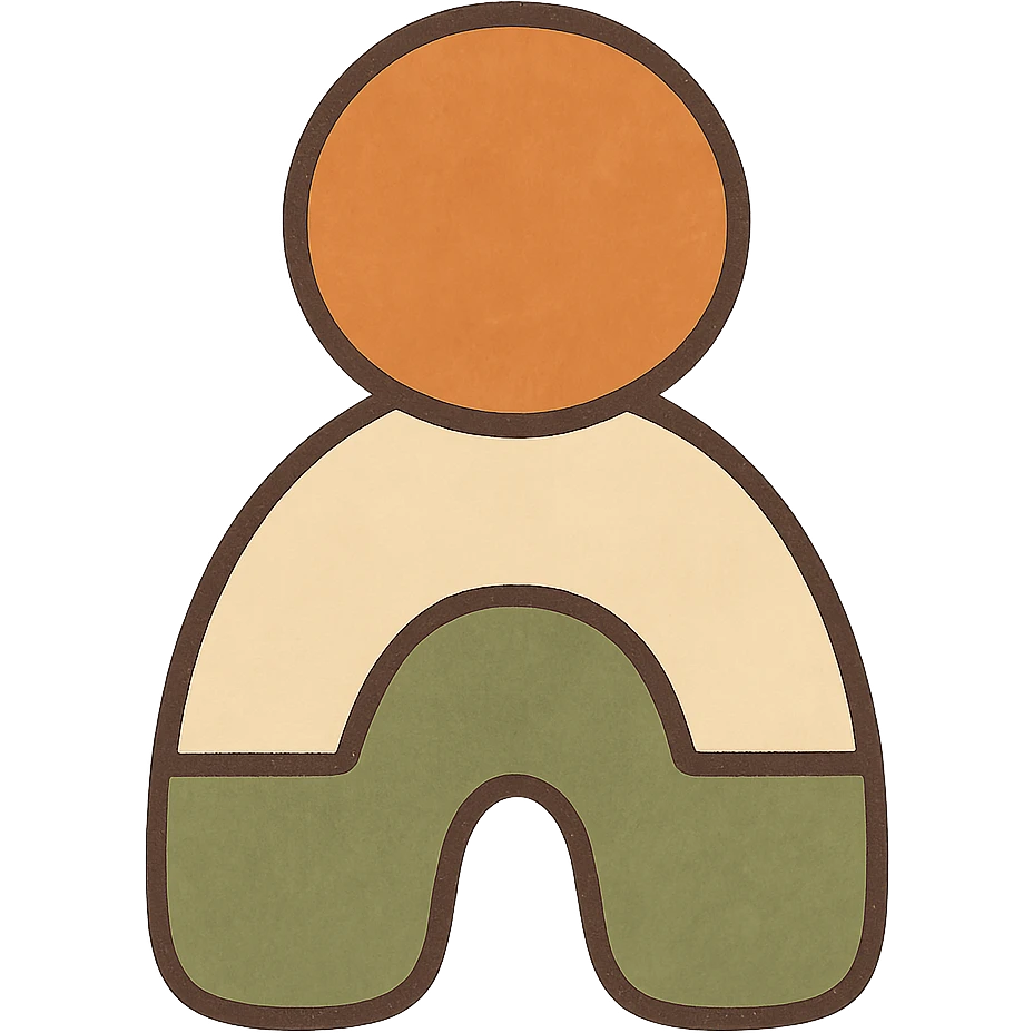 simple colorful toy, no face, modern flat style emoji