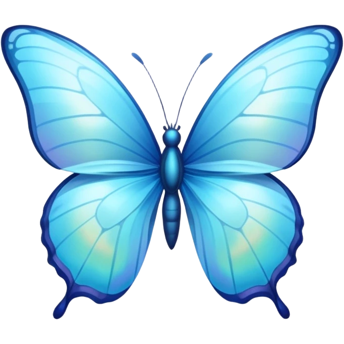 light blue liquid butterfly emoji
