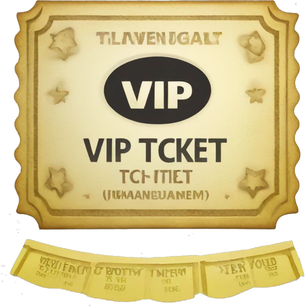 umhänge vip ticket emoji