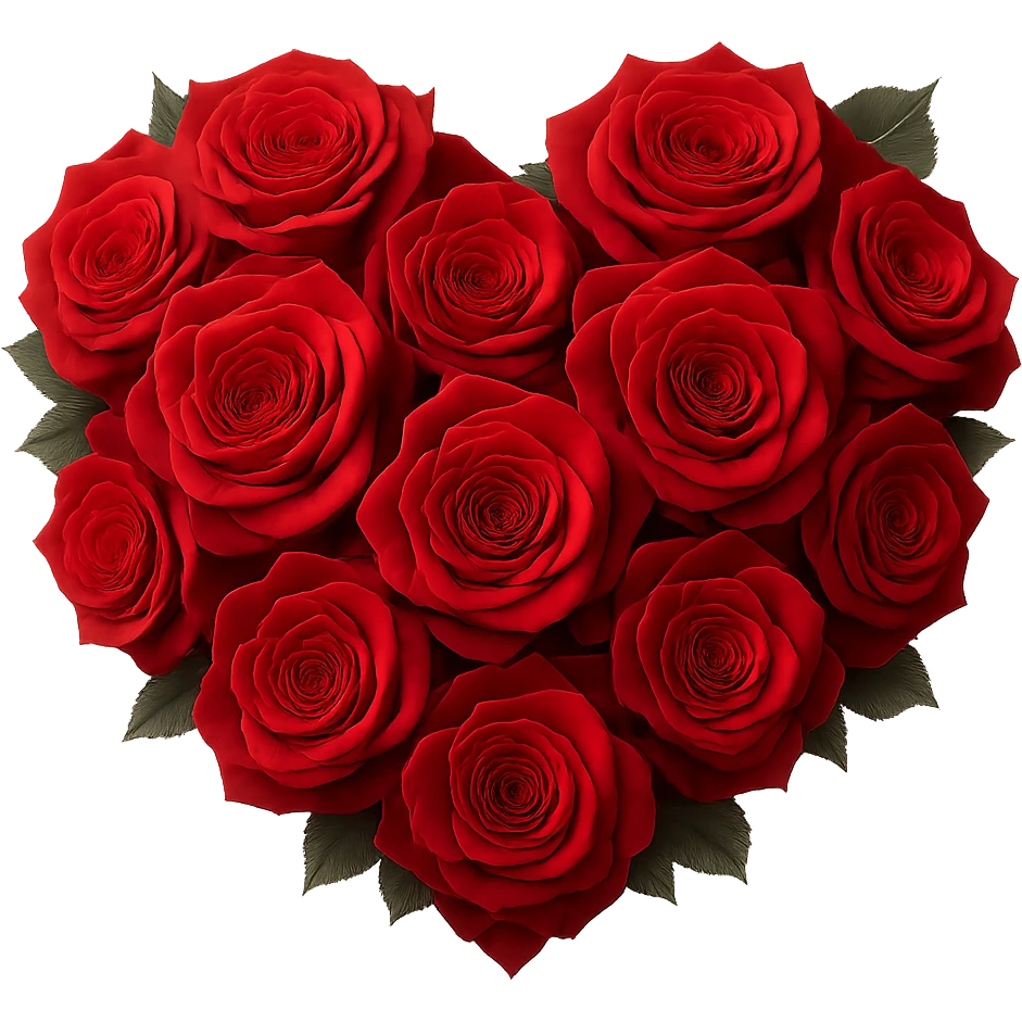 rose heart,, remove background emoji