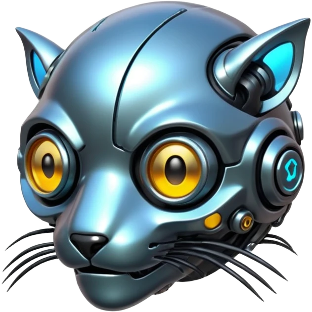 Cyberpunk complex glossy shiny alloy aesthetic-scenery-Fakémon-creature emoji