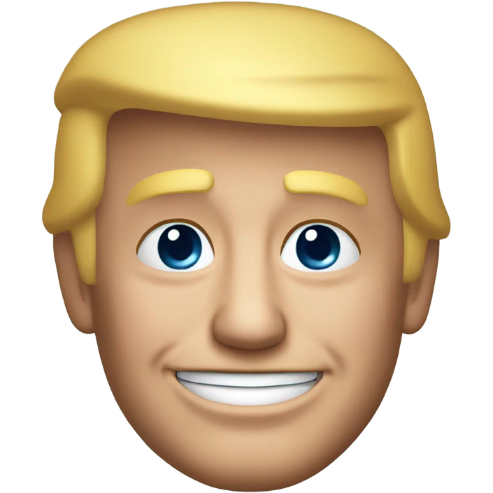 Trump smile emoji