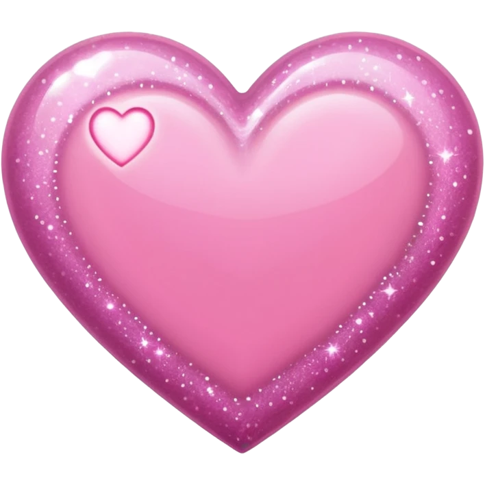 a pink heart with sparkles emoji