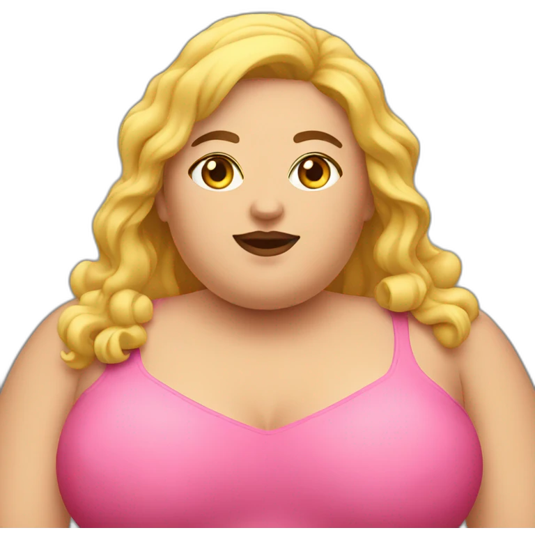 Fat model emoji