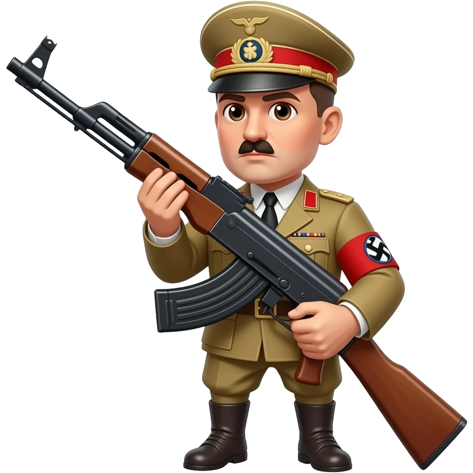 Hitler with ak 47 emoji