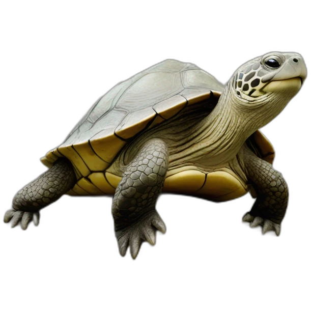 Tortue sur une loutre emoji