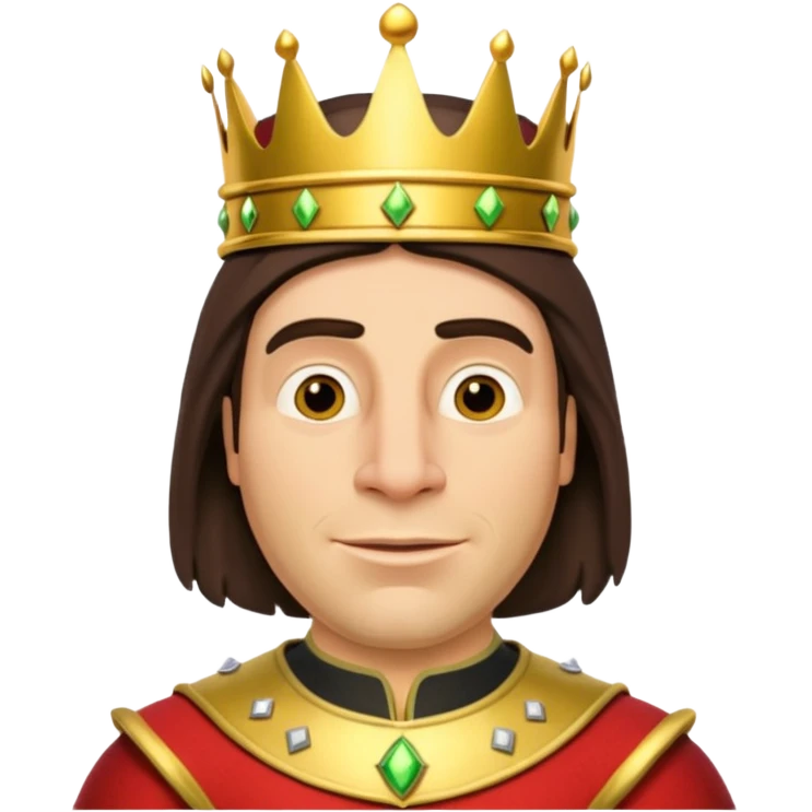 lord farquaad wearing a crown from the movie shrek  emoji